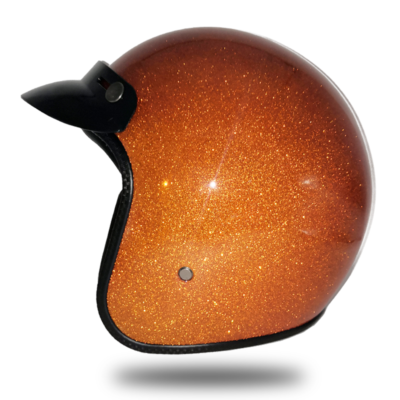 摩托车复古头盔 DOT认证时尚男女个性哈雷机车小盔体糖果紫色半盔