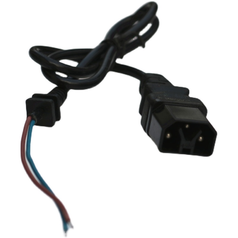 雅迪新国标电动电瓶车充电器三圆针孔充电口座插头电源转换接头线