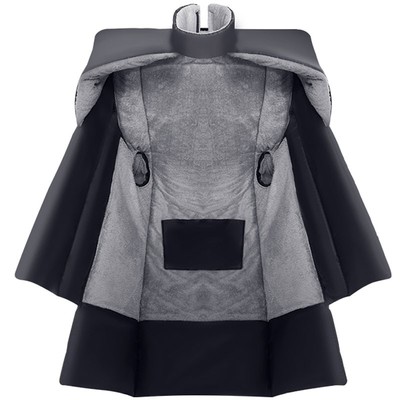 电瓶车挡风被冬季加绒加厚加大护肩电动摩托车防风罩双面防水冬款