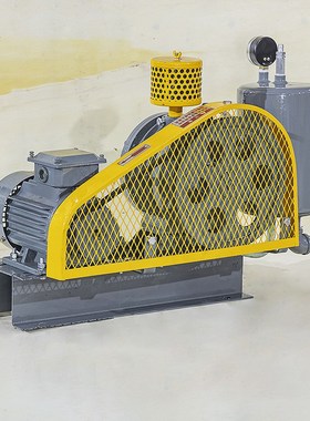 HC251S低噪音回转风机380v工业污水处理曝气风机一体回转式鼓风机