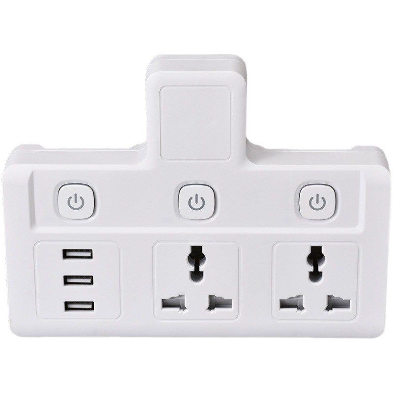 英标转换插头港版充电转换器出国旅行带USB无线排插万能插座面板