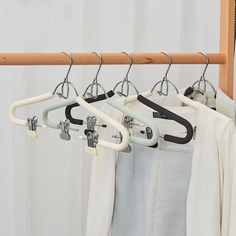 一体式两件套装收纳衣架二合一衣服撑无痕防滑