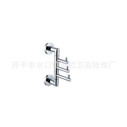 银色不锈钢旋转活动挂衣钩浴室 阳台摇摆晾衣钩衣架