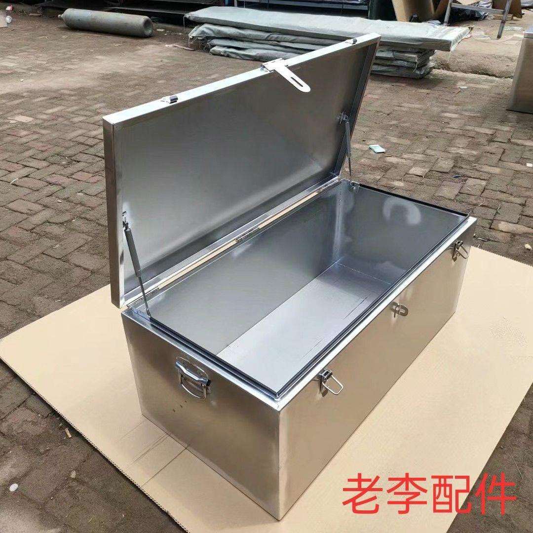 工具箱双排镀锌工具箱皮卡铁工具箱通用工具箱装修工具箱储物箱