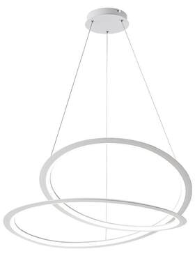 LED北欧现代简约风格 简欧吊灯创意个性环状餐厅卧室家用客厅灯具