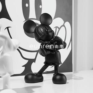 轻奢网红比心老鼠潮流摆件儿童房卡通玄关柜客厅店面家居软装饰品