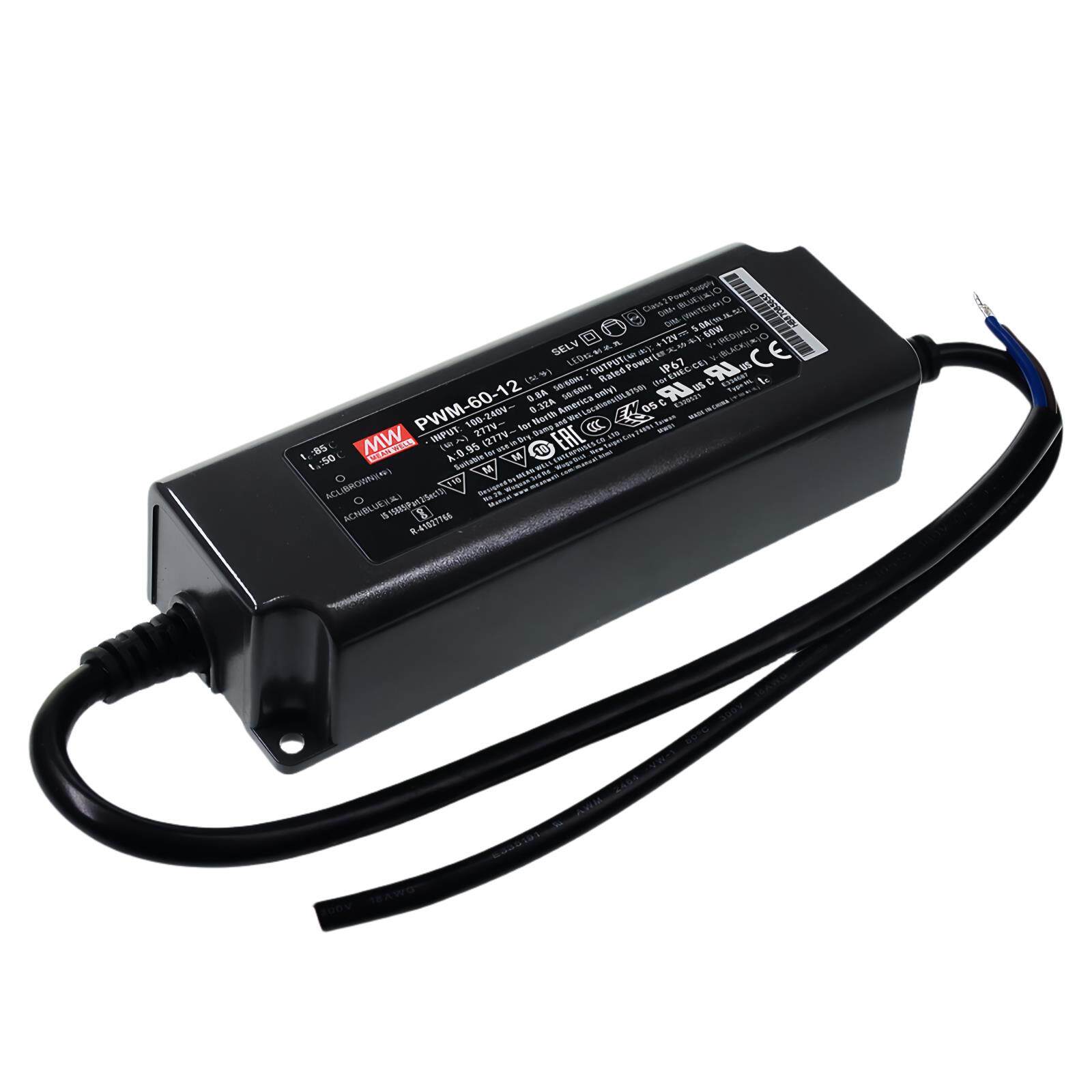 明纬电源PWM-60-12LED灯带照明60WPWM输出LED驱动器