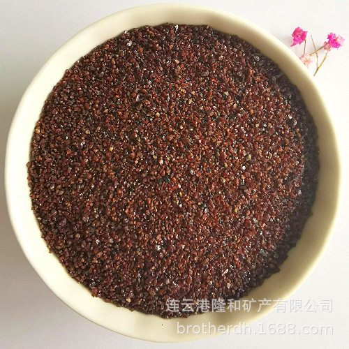 工业过滤净化切割玻璃80喷砂石榴砂30/6020/40目清洁无尘80目