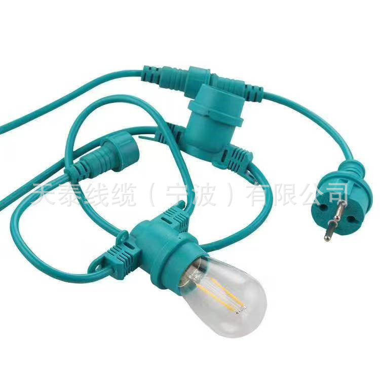 S14户外防水灯串LED室外室内装饰照明灯串欧规户外防水灯串线