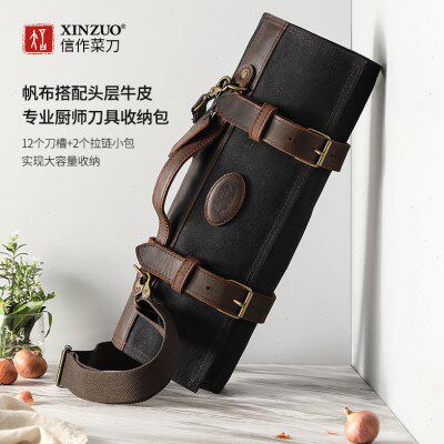 信作新款专业厨师刀具收纳包多功能刀便携式手提工具包西餐主厨包