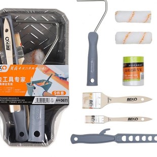 油漆滚筒刷小号局部修补描边分色神器艺术漆涂Q料托盘墙角阴角刷