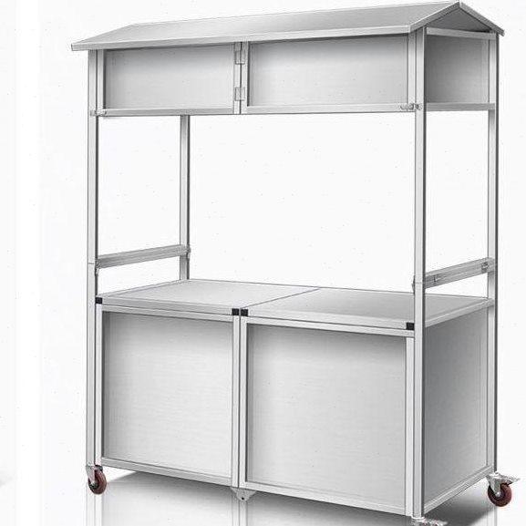 小吃移动折叠户外夜市不锈钢网红摆摊推车可折叠多功能餐车小推车,商业/办公家具,餐盘收集车,淘宝优惠券,粉丝福利购,淘宝优惠卷