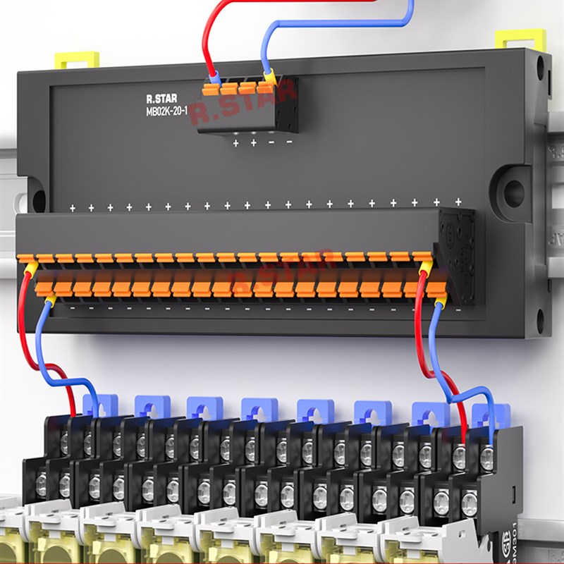 开关电源端子输出配电线路q扩展分配器24V 1进多出1进6/10/12/20