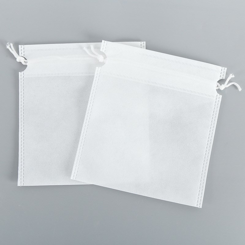 无纺布束口袋 做鞋子防尘收纳袋子 热G压双抽绳收口拉绳袋印logo