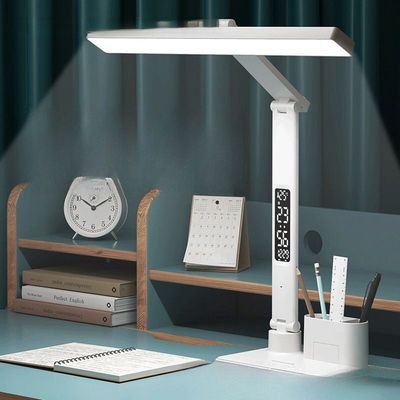 国aa级台灯护眼学习带时钟儿童防近视宿舍大学生充电书桌阅读