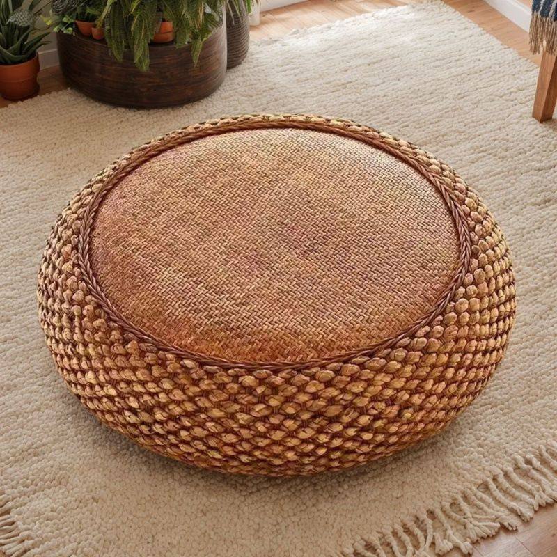 藤编矮凳客厅家用圆凳日式坐凳水草藤创意沙发凳休闲阳台飘窗坐墩,宠物/宠物食品及用品,猫窝/屋/帐篷/沙发,淘宝优惠券,粉丝福利购,淘宝优惠卷