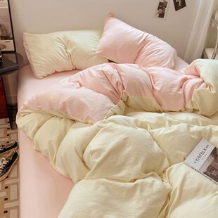 A类母婴级不起球超柔水洗磨毛床单四件套被套学生宿舍三件套床笠4