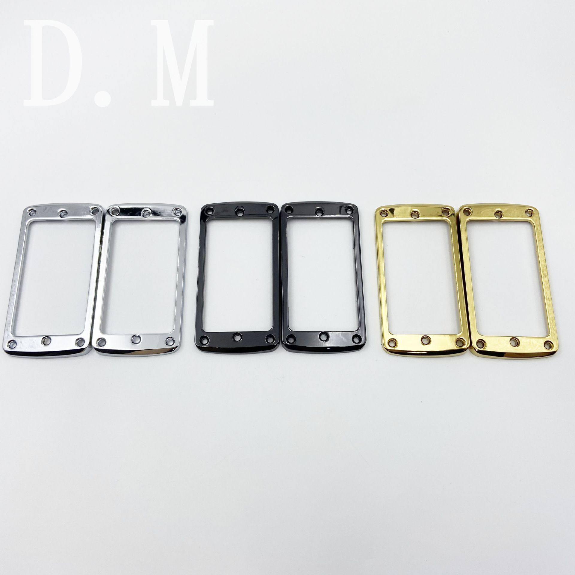 2个/套锌合金拾音器边框电吉他双线圈拾音器边框平框金属框架