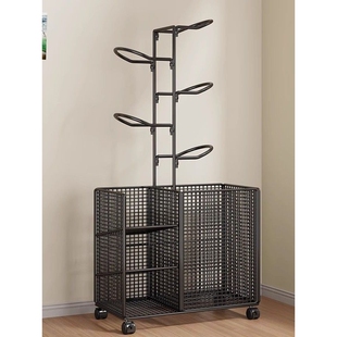 家用篮球收纳架多功能足球体育用品置物架室内多层整理架放球类架