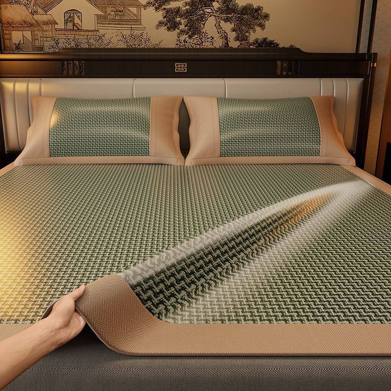 双面加厚藤席冰丝席家用凉席双面席子夏季可折叠草席学生宿舍席子,床上用品,藤席,淘宝优惠券,粉丝福利购,淘宝优惠卷