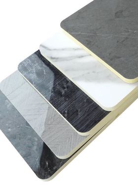 木饰面板PET高光大理石纹墙板竹木纤维护墙板轻奢PEE材质一件代发