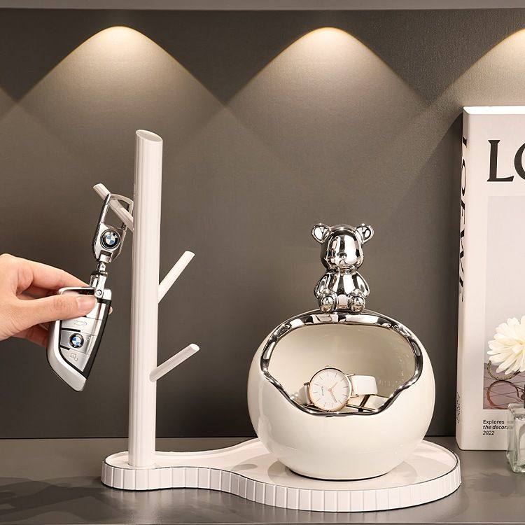 入户门口玄关放钥匙置物架收纳摆件轻奢高档鞋柜客厅新房装饰品无,收纳整理,钥匙收纳盒,淘宝优惠券,粉丝福利购,淘宝优惠卷