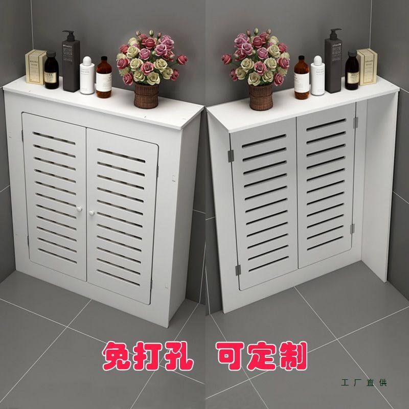 定地暖分水器遮挡罩贴墙洞口遮挡盖板暖气装饰柜弱电箱地暖遮挡门
