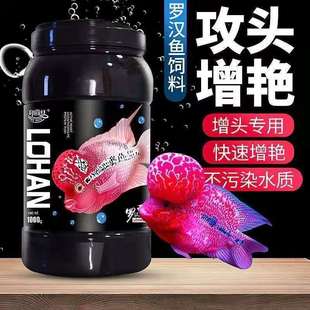 罗汉鱼专用饲料爆头起头鱼食寿星头饲料鹦鹉鱼增色通用鱼粮