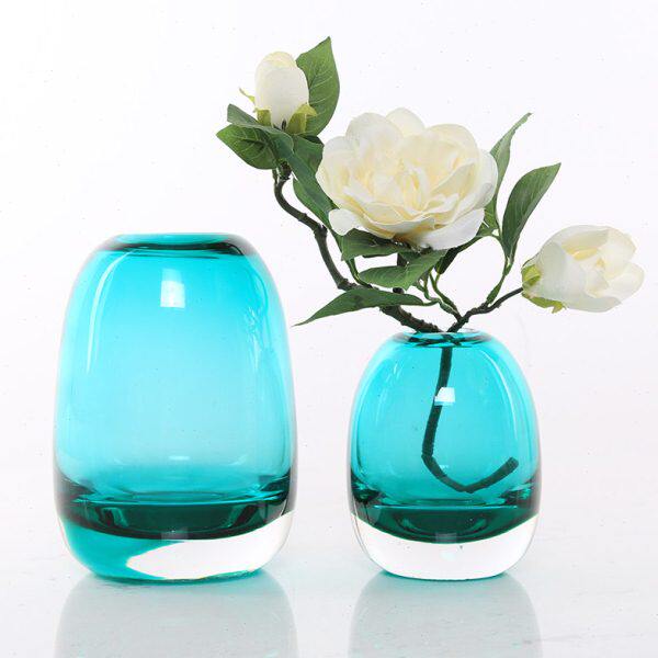 简约现代装饰花器插花水培创意客厅摆件北欧玻璃花瓶家居摆设干花