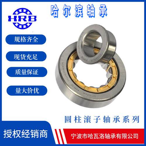 HRB NJ221EM 42221H 哈尔滨短圆柱滚子轴承 内径105mm外径190mm