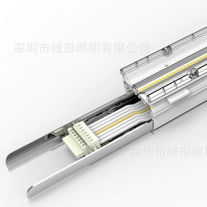 led办公线条灯无缝拼接7线5线3线3条火线相位开关线形灯线条灯