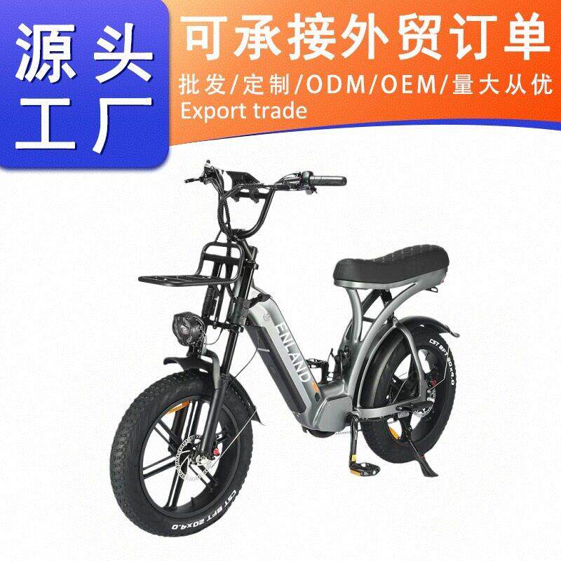 外贸出口源头工厂20寸48V 胖胎雪地助力自行车山地车