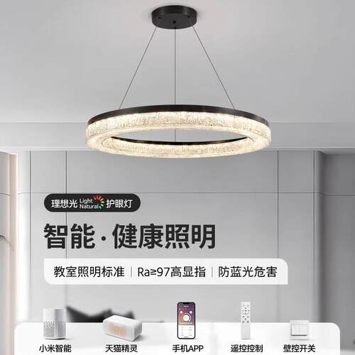 意式客厅吊灯现代简约大气树脂高级感客厅主灯轻奢极简餐厅灯具
