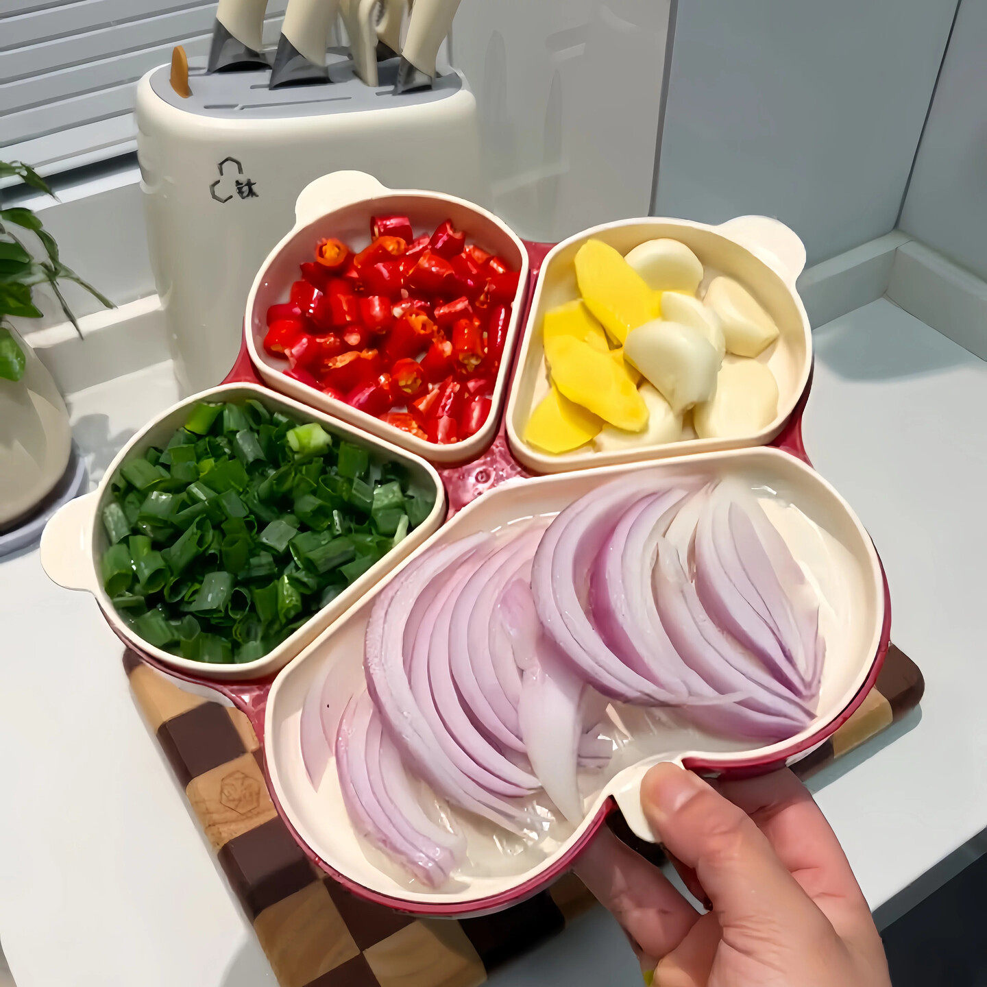 食品级分格备菜盘家用火锅小料