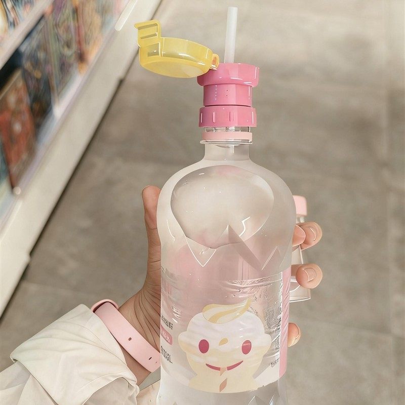 赵露思同款吸管矿泉水吸管盖带吸管瓶盖通用转换头防呛水便携女