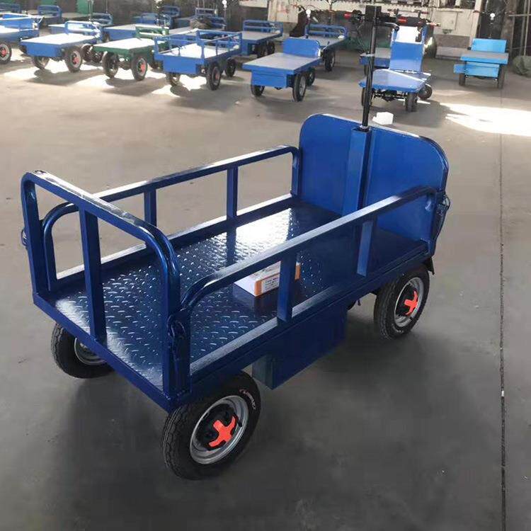 厂家直供工地电动手推车 装水泥砂石斗车 四轮拉货运输手推车厂家