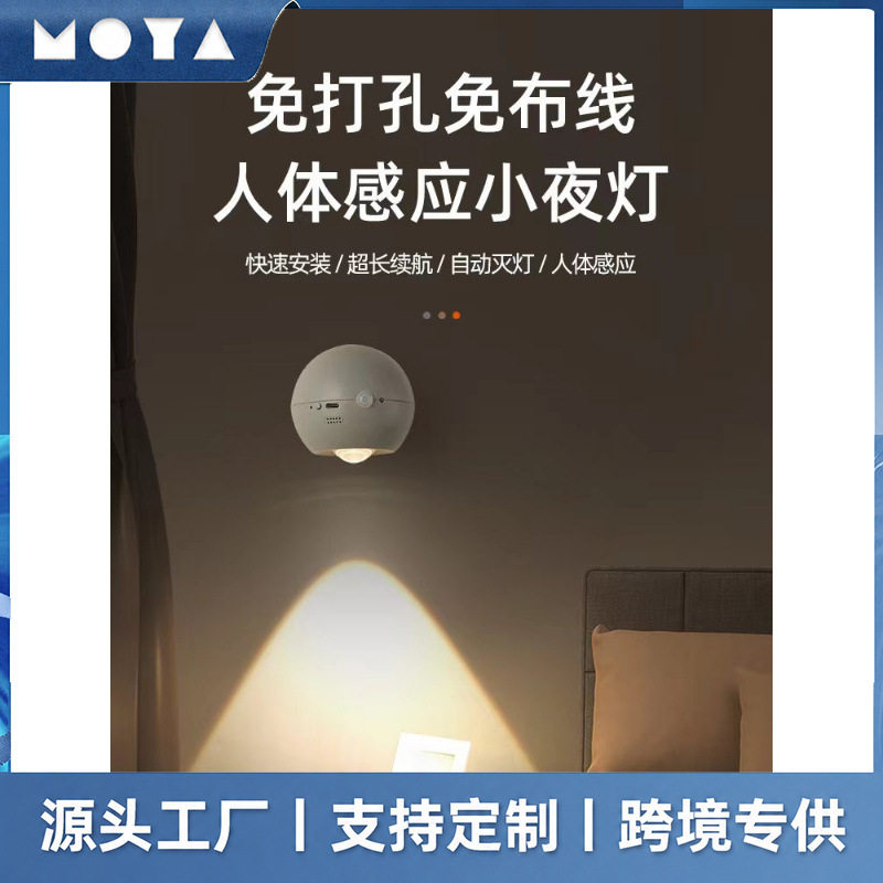 现代人体感应光控小夜灯