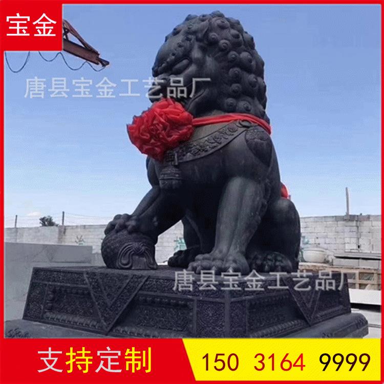 大型铜狮子制作紫铜欧式北京青铜狮子雕塑银行门口铸铜汇丰狮子
