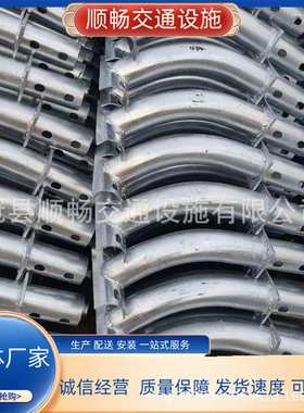 镀锌 喷塑6029绿色方管立柱 三波上段立柱 102上端立柱 横梁 弯头