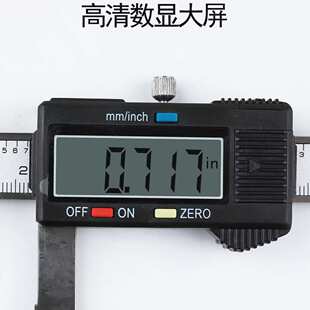内沟槽数显游标卡尺圆柱头内沟槽不锈钢带表双内沟卡尺
