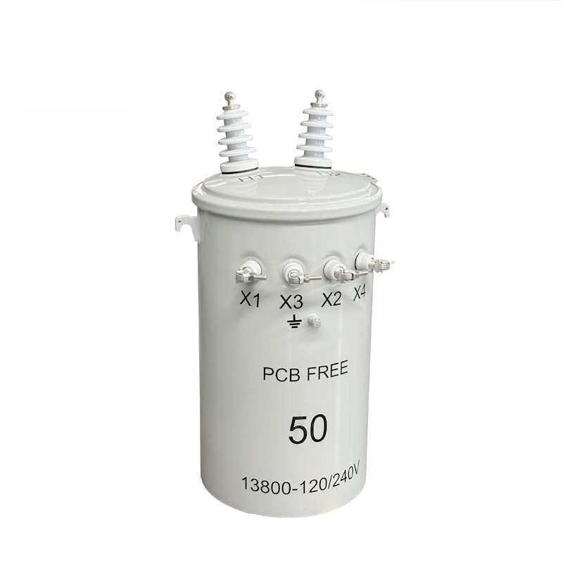 鹏变变压器单相柱上式圆桶变压器37.5/50kva/100kva出口国外支持