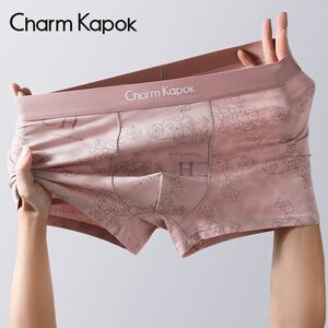 CharmKapok男士内裤2026新款纯棉100%全棉裆抗菌四角平角短裤正品