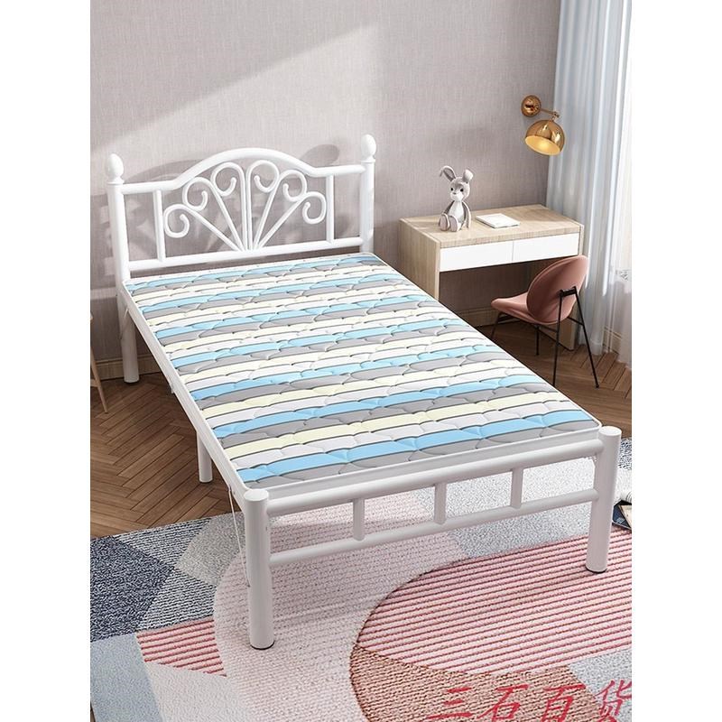 单人折叠a床家用1.2米铁艺床简易床加固便携午休办公室硬板钢丝床