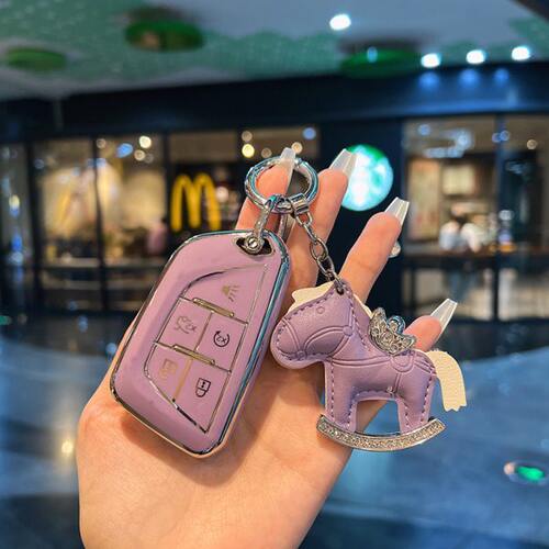 适用凯迪拉克ct5钥匙套24款xt5汽车xt4新ct6高级感gt4可爱壳xts扣