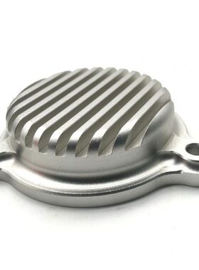 SR400/500改装CNC带散热片机油滤芯盖