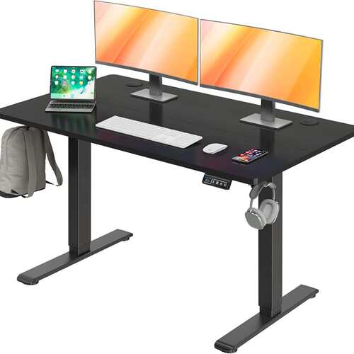Standing Desk 跨境货源站立式电动升降电脑办公桌1米 1米2 1米5