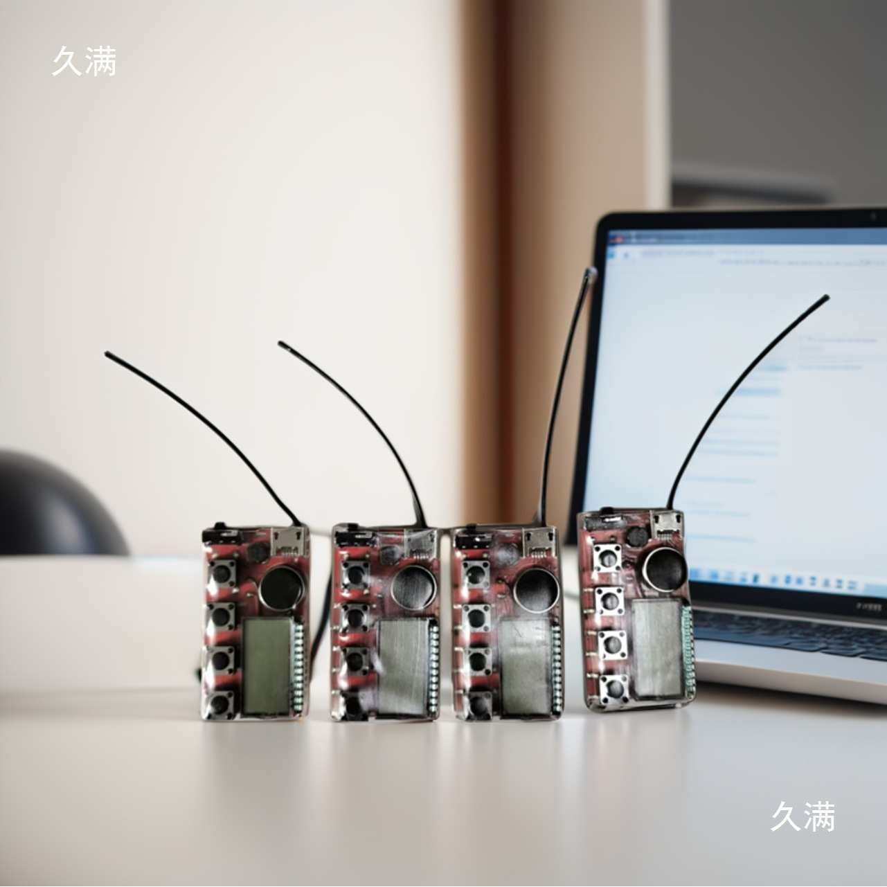 无声震动器四键双向遥控 远程震动提醒 手按振动器 提醒工具