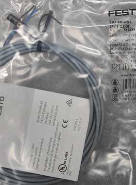 费斯托 气缸接近开关 574339 SMT-8M-A-NS-24V-E-0.3-M8D