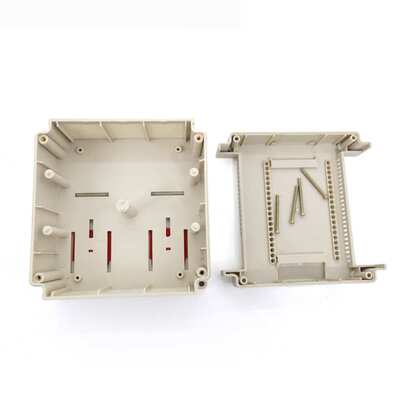 导轨控制开关塑料外壳P31 PLC工控140*135*85MM仪表盒塑胶外壳