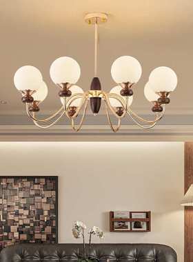 中古风客厅吊灯法式LED护眼新中式美式复古现代简约餐厅卧室吊灯